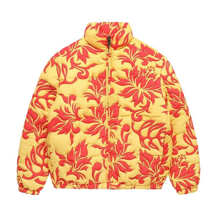 

Пальто ERL Printed Woven Quilted Puffer Coat Tropical Flowers, разноцветный