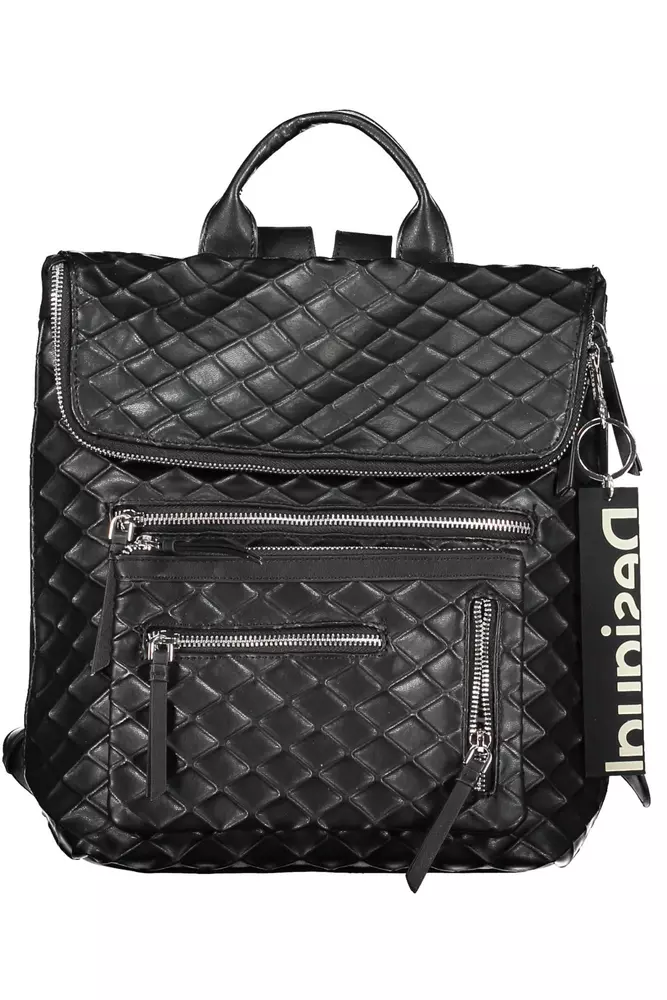 

Черный полиэтиленовый женский рюкзак Desigual