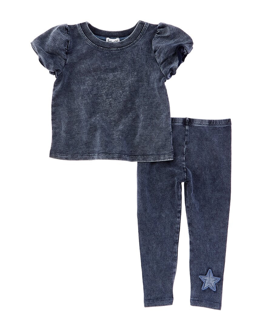 

Великолепный комплект из двух предметов: топ и леггинсы Shining Star Splendid, темно-синий