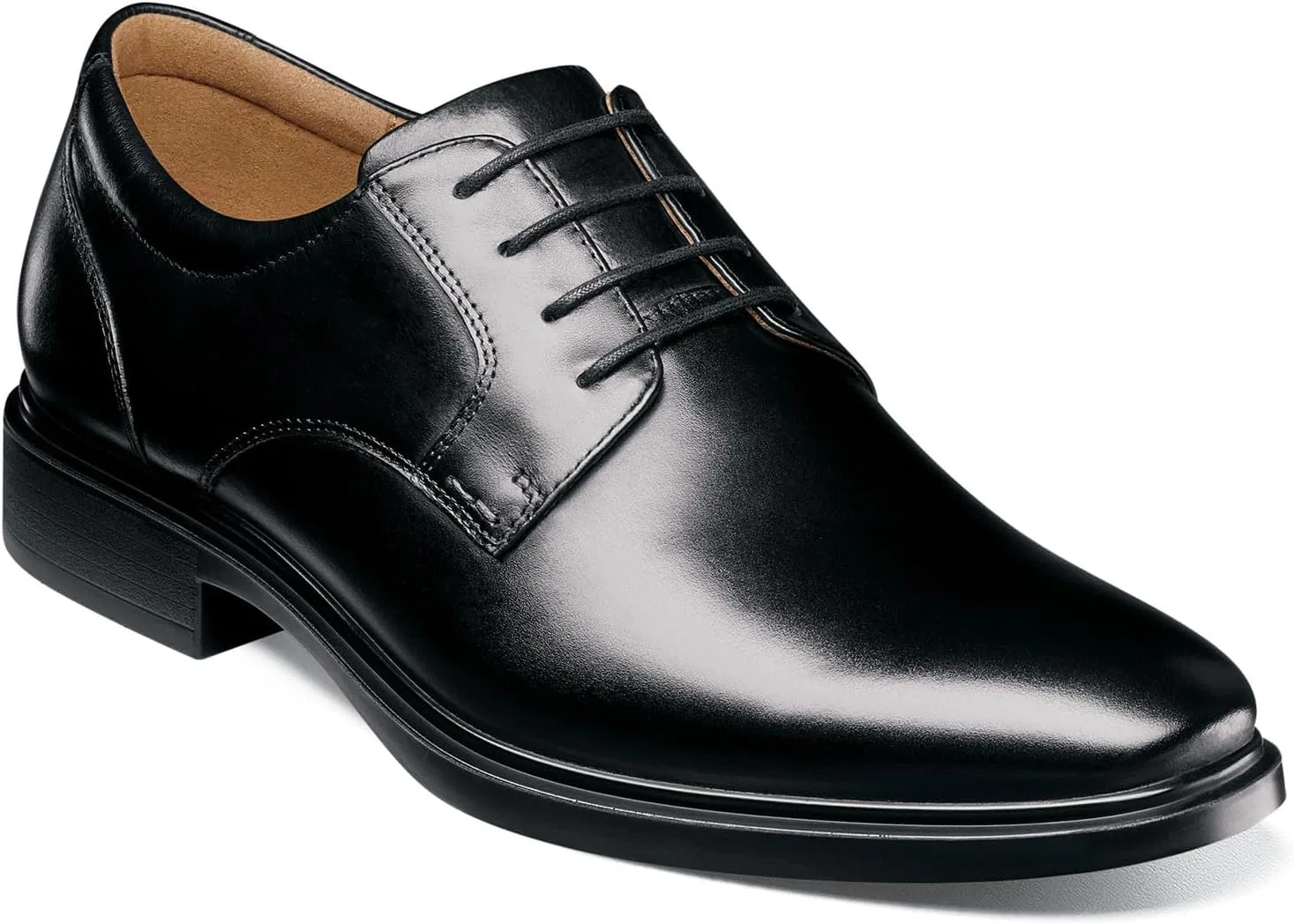 Мужские водонепроницаемые оксфорды Florsheim Forecast с гладким носком, Black Smooth