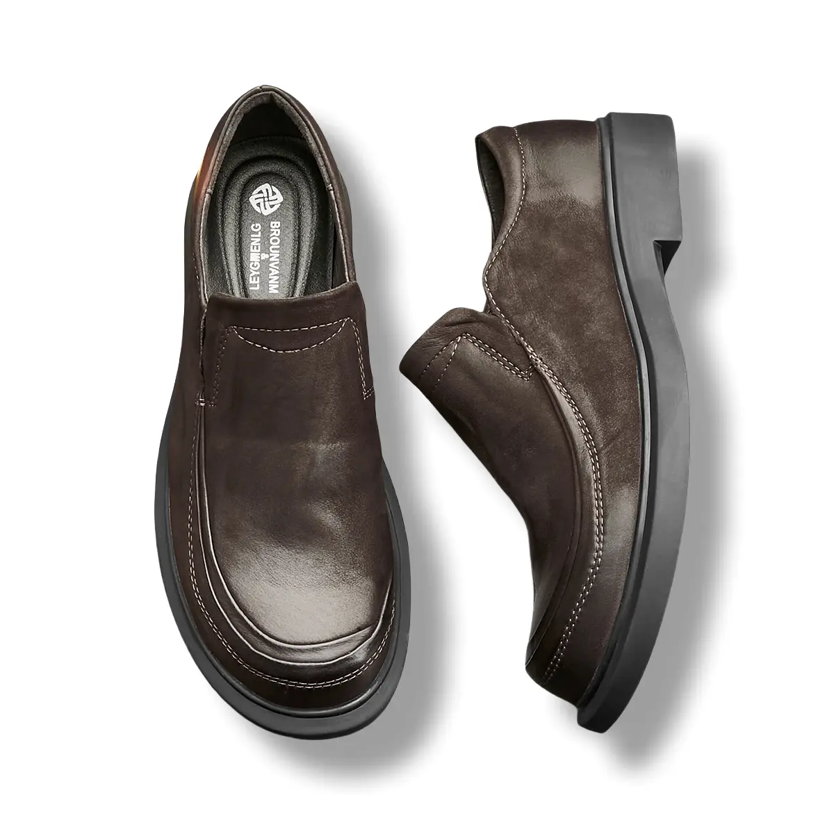 Туфли Brounvanm Men's Casual Shoes Men Low-Top, цвет Coffee — фото 4