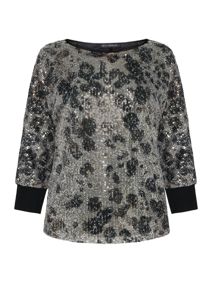 

Betty Barclay Блузка-слип с рукавами «летучая мышь» бежевого/серо-коричневого цвета