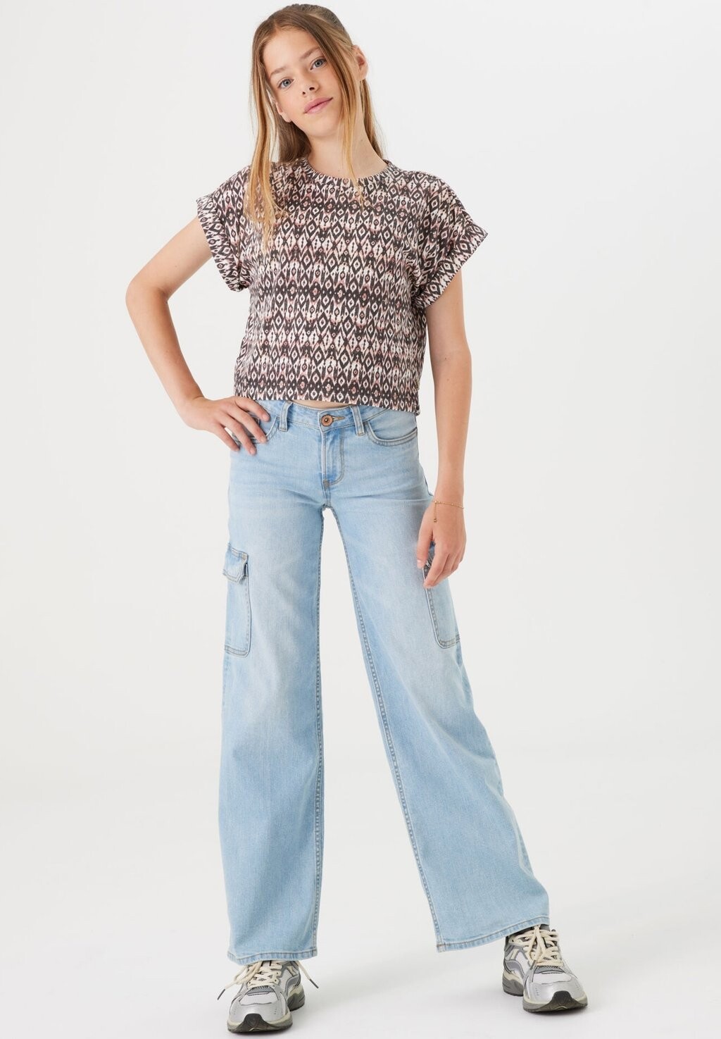 

Футболка с принтом Garcia, цвет off white