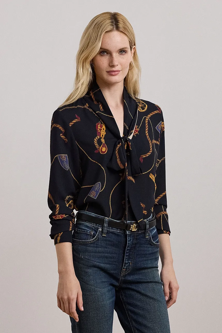

Блуза Lauren Ralph Lauren, темно-синий