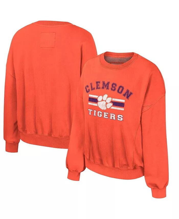 

Женский оранжевый свитшот-пуловер Clemson Tigers Audrey Colosseum, оранжевый