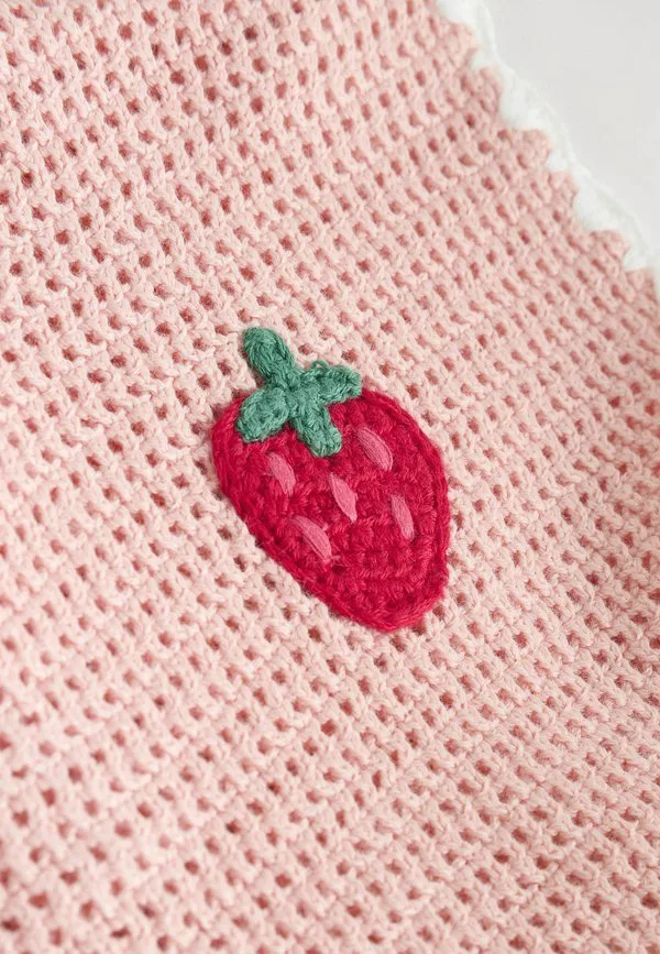 Детское платье-трансформер стандартного кроя. Next, Pink Strawberry Crochet — фото 3