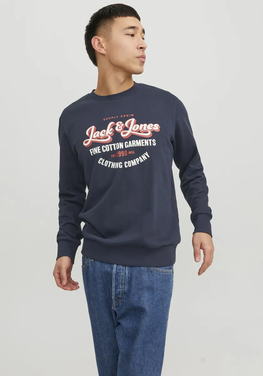 

Толстовка Jack & Jones "JJ JJANDY SWEAT CREW NECK", цвет морской волны