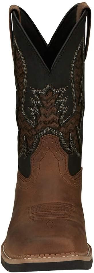 Ботинки Justin Men's Bolt 11 Stampede с мягким носком, Pecan — фото 2