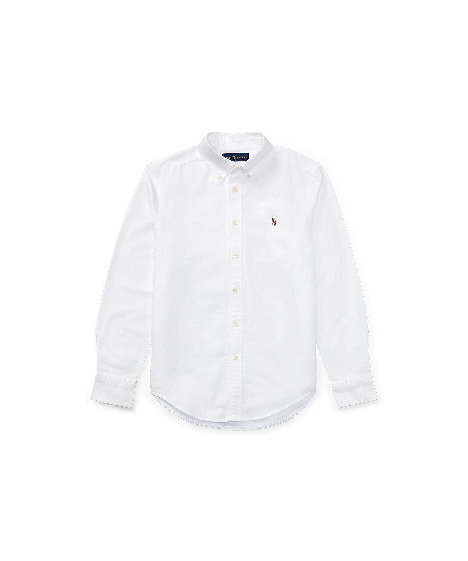 Хлопковая рубашка Оксфорд (Для мальчиков 8-20 лет) Polo Ralph Lauren, 100 White