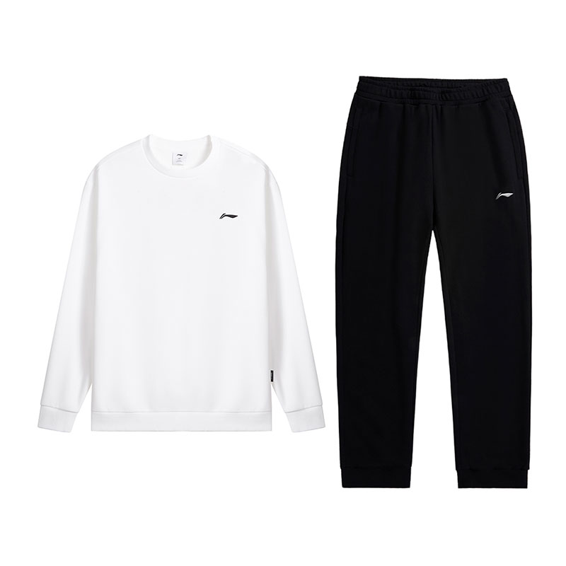 

Li Ning Casual Sportswear Мужской комплект из 2 предметов Li-Ning, белый top+черный pants