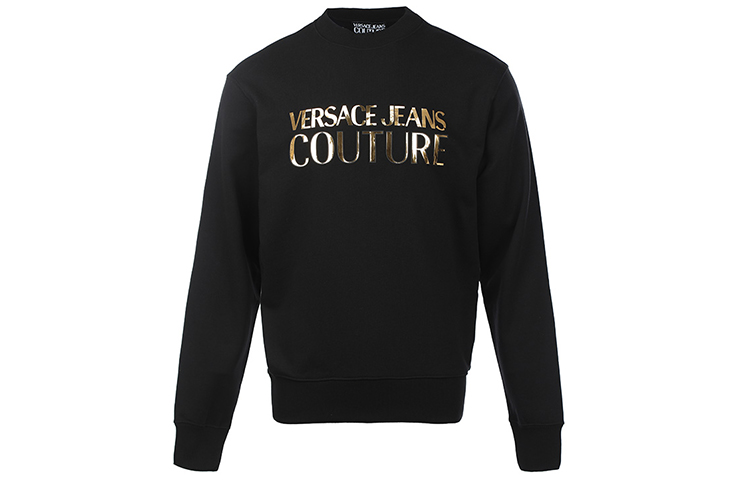 

VERSACE JEANS COUTURE Свитшот мужской черный с круглым вырезом Moderate Others