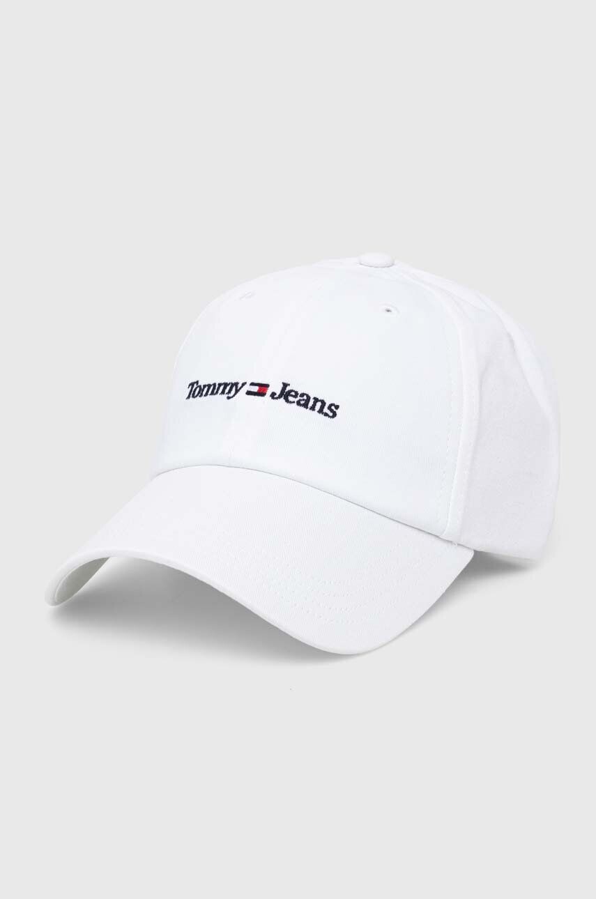 

Хлопковая бейсболка Tommy Hilfiger Tommy Jeans, белый