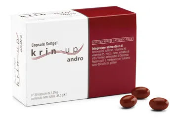 

Krin Up Andro Hair Loss Supplement 30 капсул Средство от выпадения волос Cieffe Derma