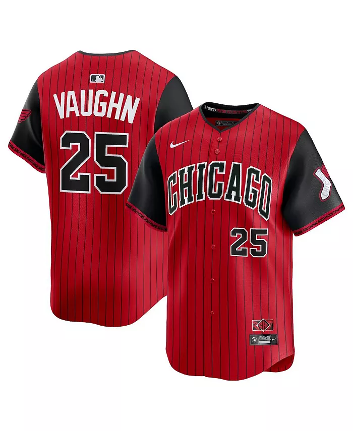 

Мужская майка игрока Andrew Vaughn Red/Black Chicago White Sox 2025 City Connect Limited Nike