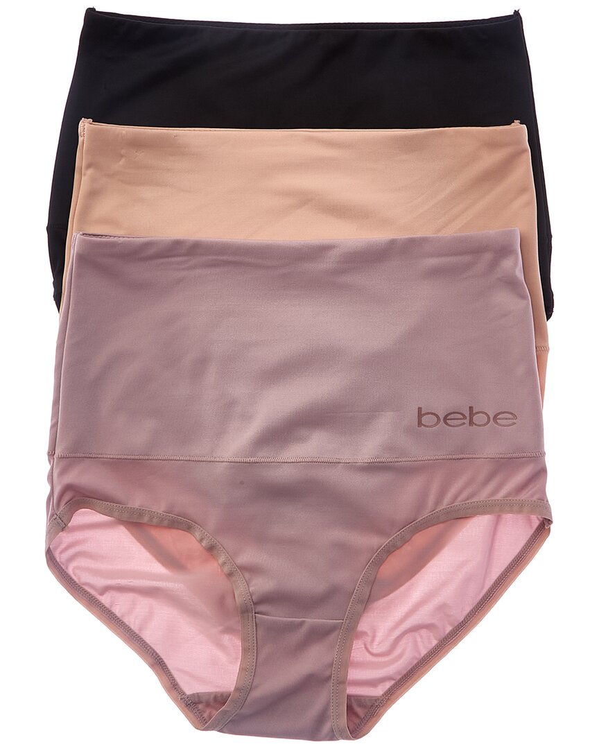 

Трусики-стринги Bebe из микрофибры, 3 шт, коричневый