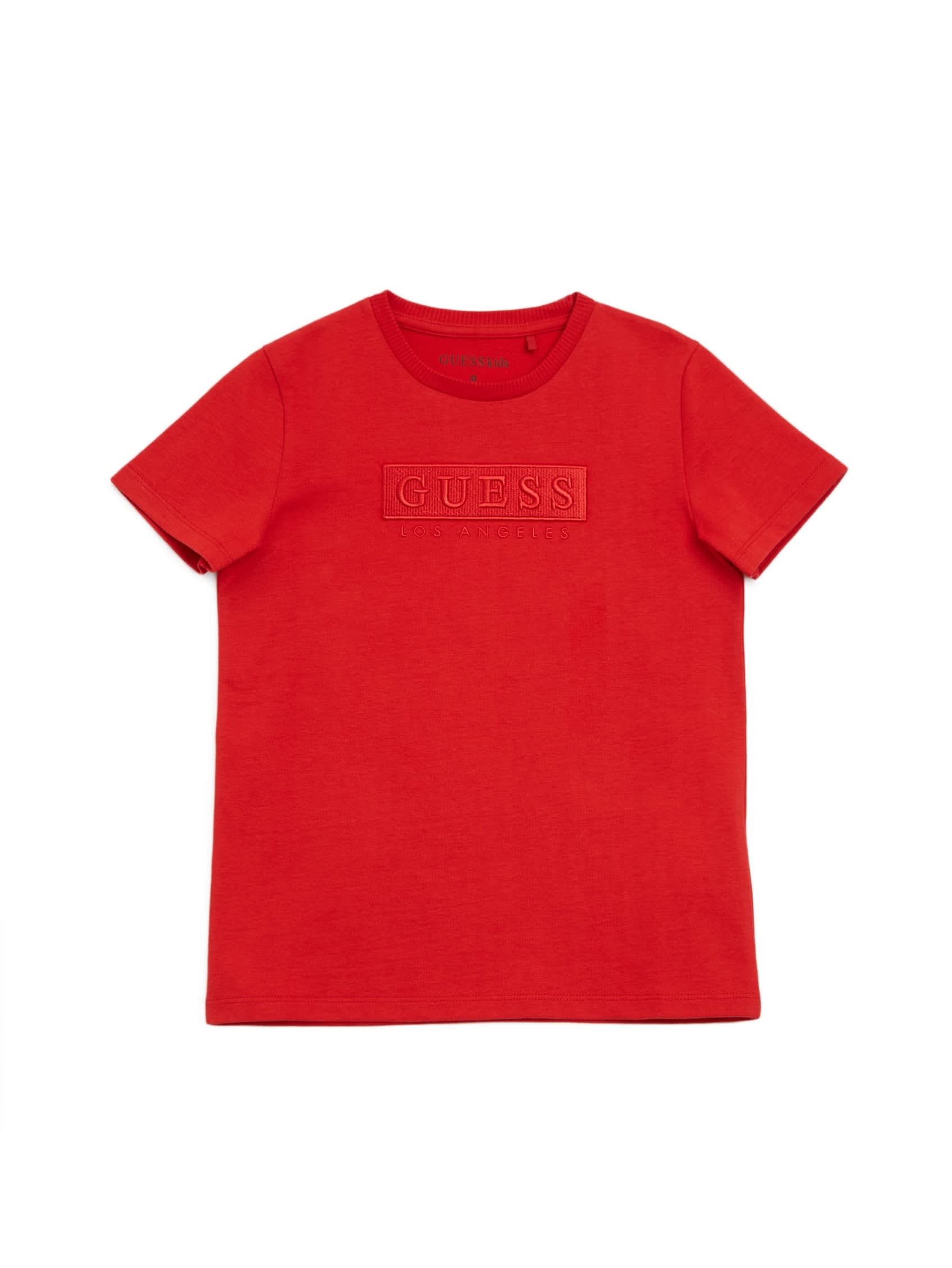 

Футболка с вышитым логотипом Harvey (7-18) Guess Factory, цвет rugby red