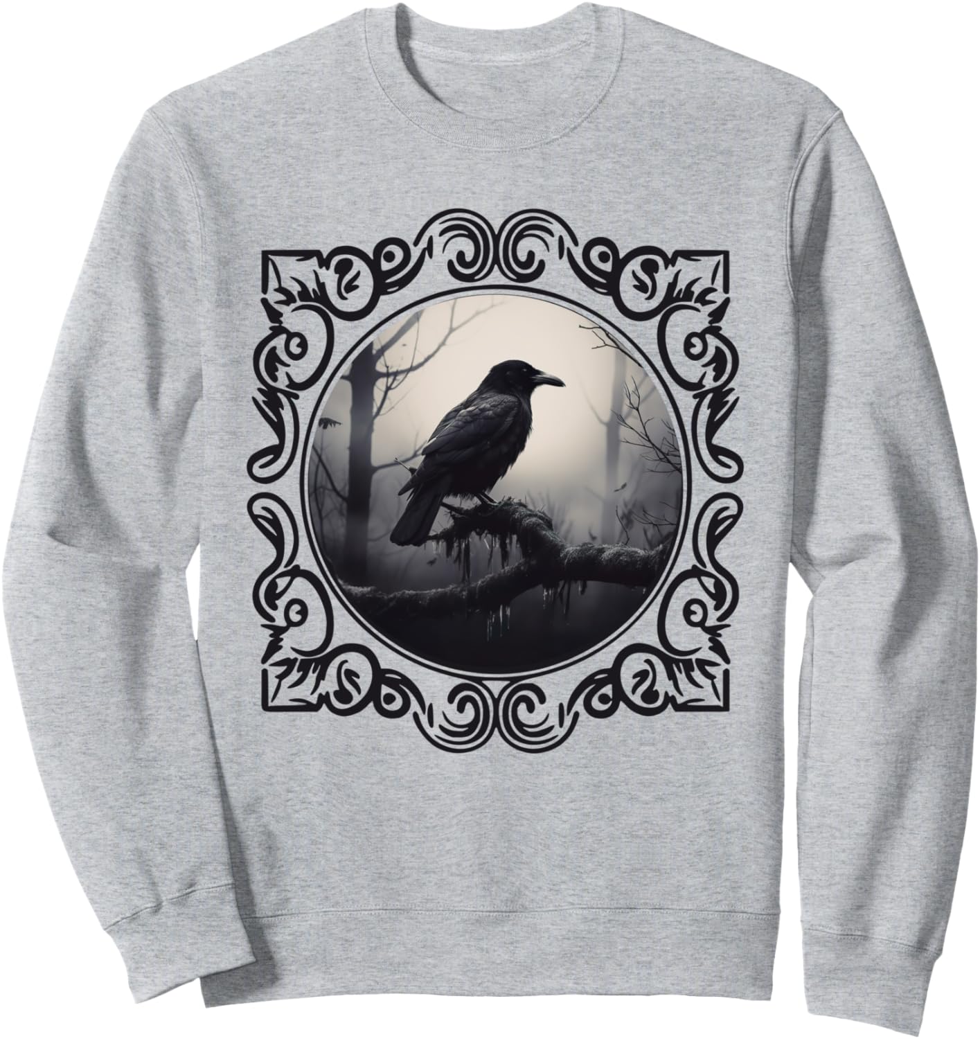 

Толстовка с изображением жуткой вороны и черной вороны, серая Eerie Raven And Black Crow Gothic Halloween, Черный, Толстовка с изображением жуткой вороны и черной вороны, серая Eerie Raven And Black Crow Gothic Halloween