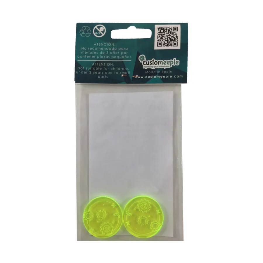 

Скрап-маркеры — зеленые, Malifaux - Tokens, Markers, & Templates (Customeeple)