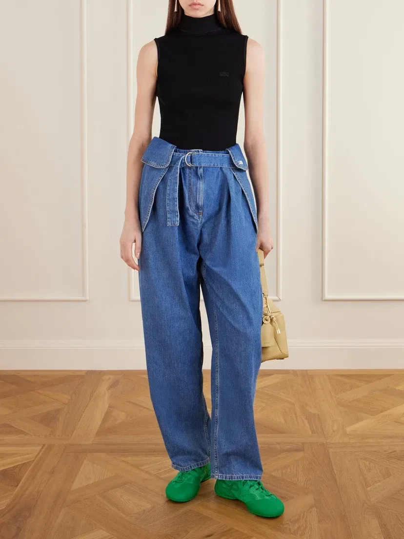 Кроссовки из замши с отделкой из ТПУ и кожи Grip LOEWE, зеленый — фото 4