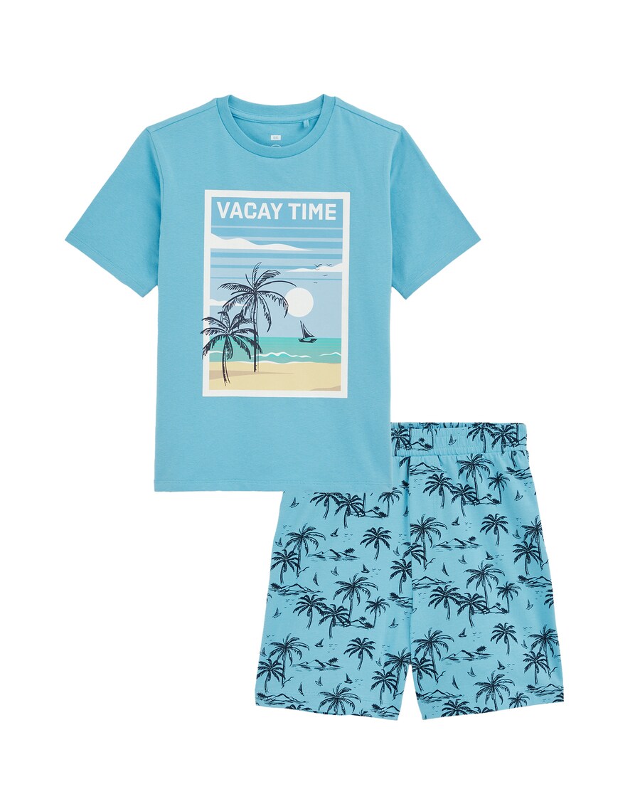 

Пижама WE Fashion, цвет Azure/Aqua