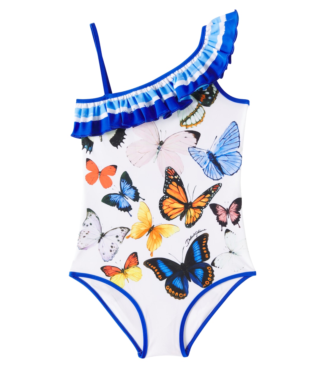 

Печатный купальник Dolce&Gabbana Kids, Farfalle Borod Blu
