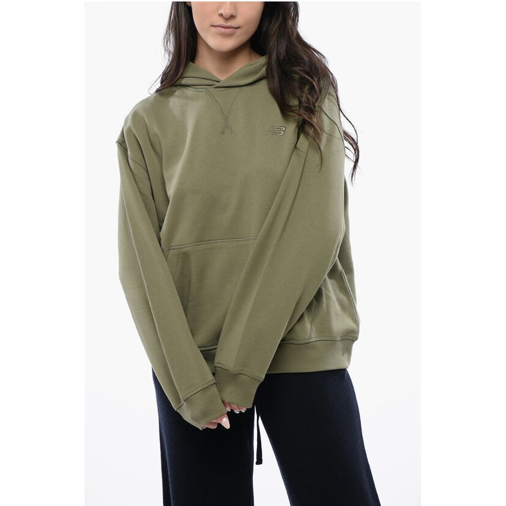 

Толстовка большого размера с накладным карманом New Balance, Green