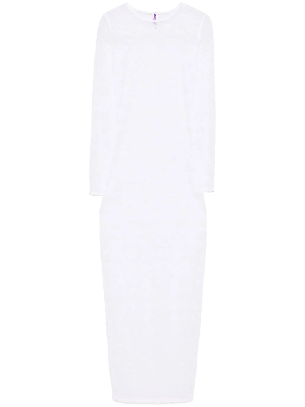 

Платье миди из кружева Chantilly Maison Close, белый