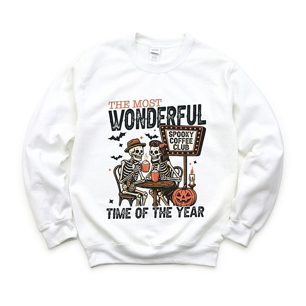 

Свитшот Halloween wonderful time of the year skeletons Simply Sage Market, White, Белый, Свитшот Halloween wonderful time of the year skeletons Simply Sage Market, White