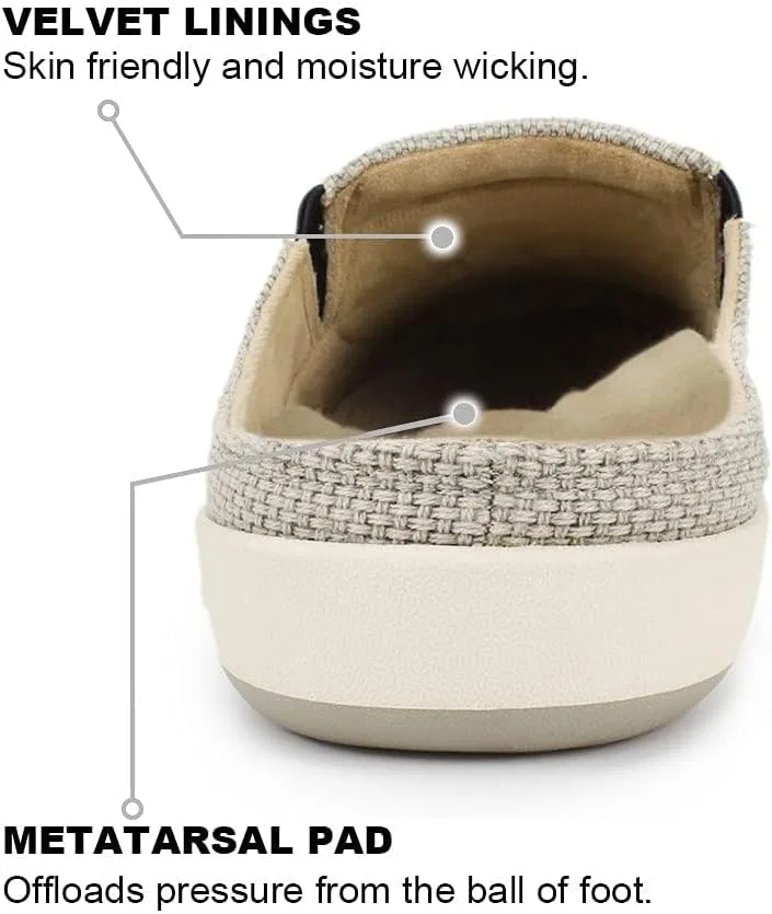 Тапочки с поддержкой стопы, Grey ( Built-in Suede Insoles ) WALK·HERO COMFORT AND SUPPORT — фото 4