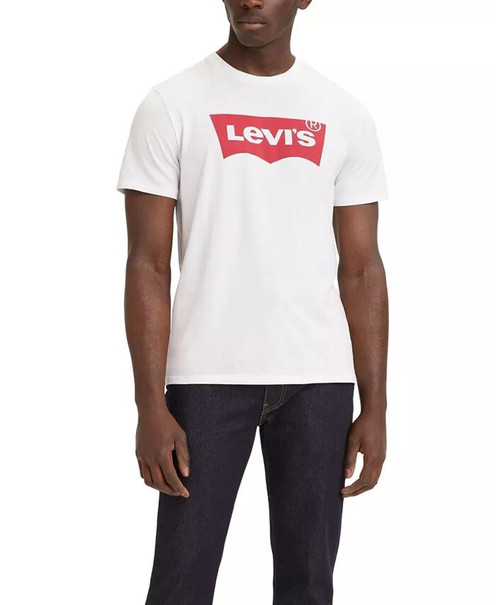 

Мужская футболка с коротким рукавом и графическим логотипом Batwing Levi's, белый