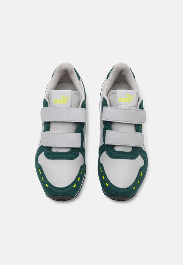 Кроссовки унисекс cabana racer 20 Puma, Cool Light Gray/White/Dark Myrtle/Lime Smash — фото 4