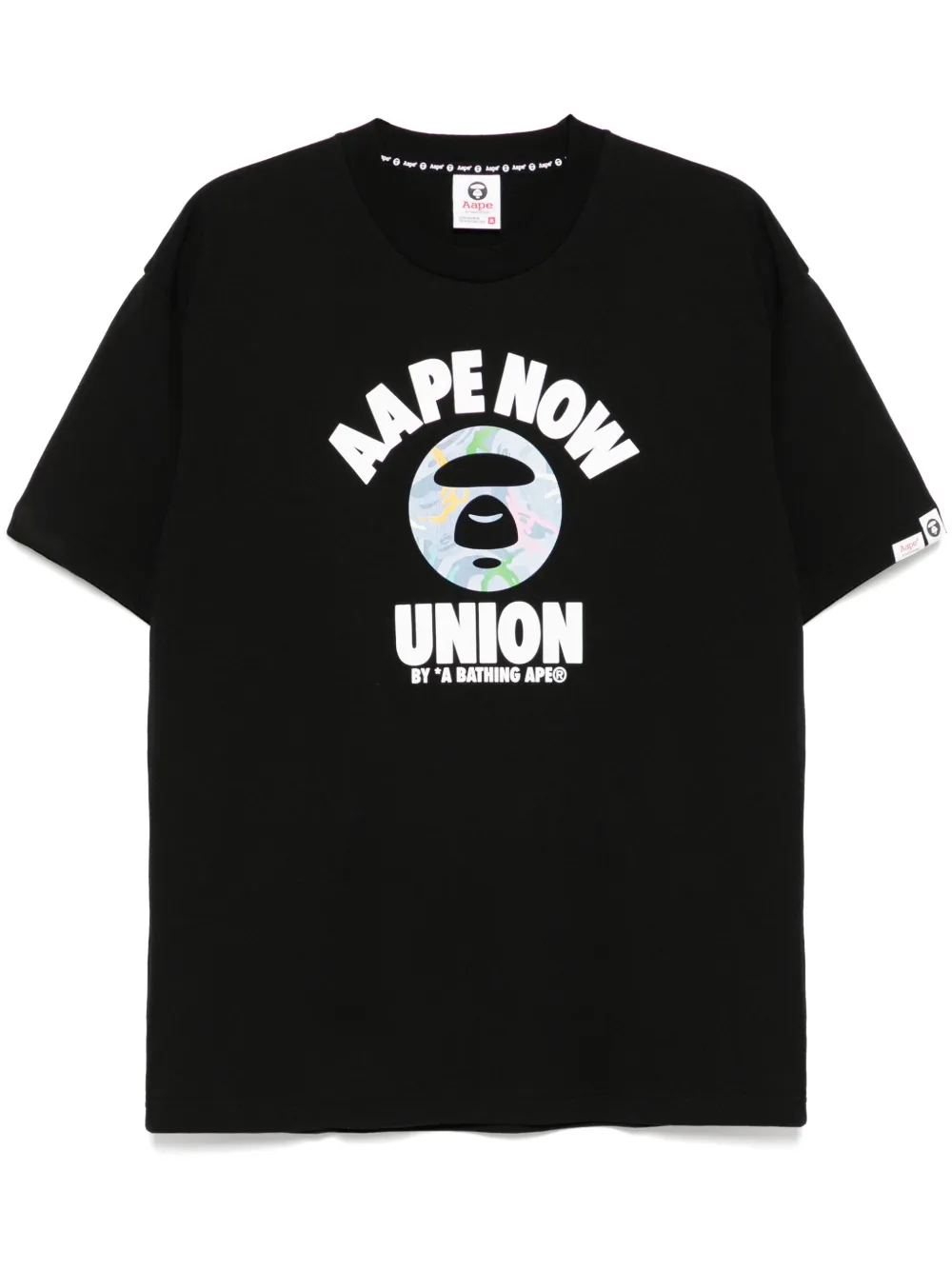 

Футболка Moonface с логотипом AAPE BY *A BATHING APE, черный