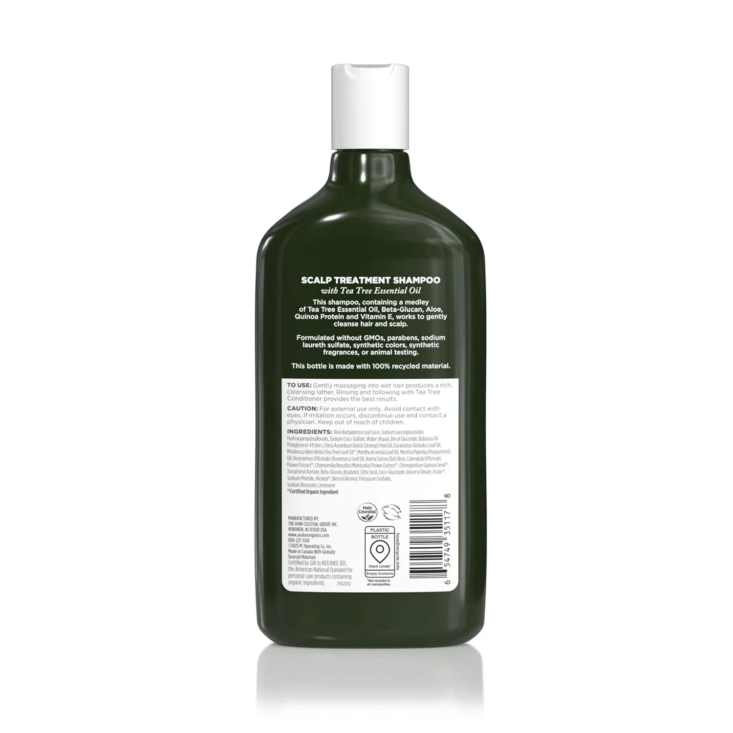 Шампунь Avalon Organics Tea Tree для ухода за кожей головы Avalon Organics — фото 2