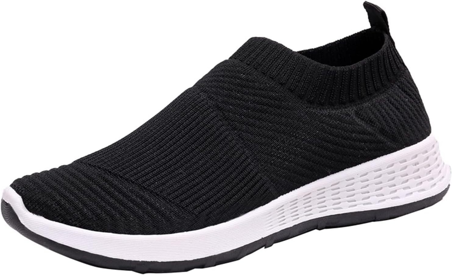 

Кроссовки Kubbon для мужчин и женщин, слипон, теннисные, для ходьбы, дышащие спортивные, для бега, походов, повседневные, легкие, для тренировок, черный