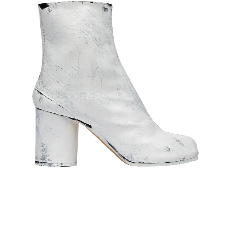 Кроссовки Maison Margiela Maison Margiela Wmns Tabi Block Heel Ankle Boot 'Painted - Bianchetto', белый