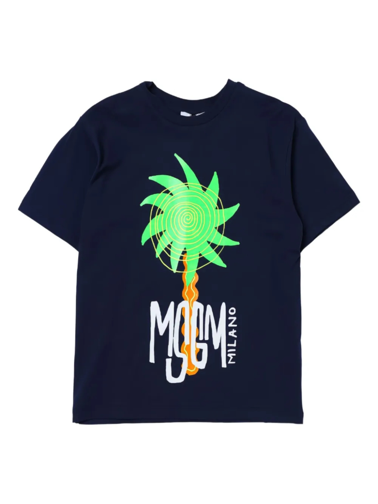 

Футболка с логотипом MSGM Kids, синий
