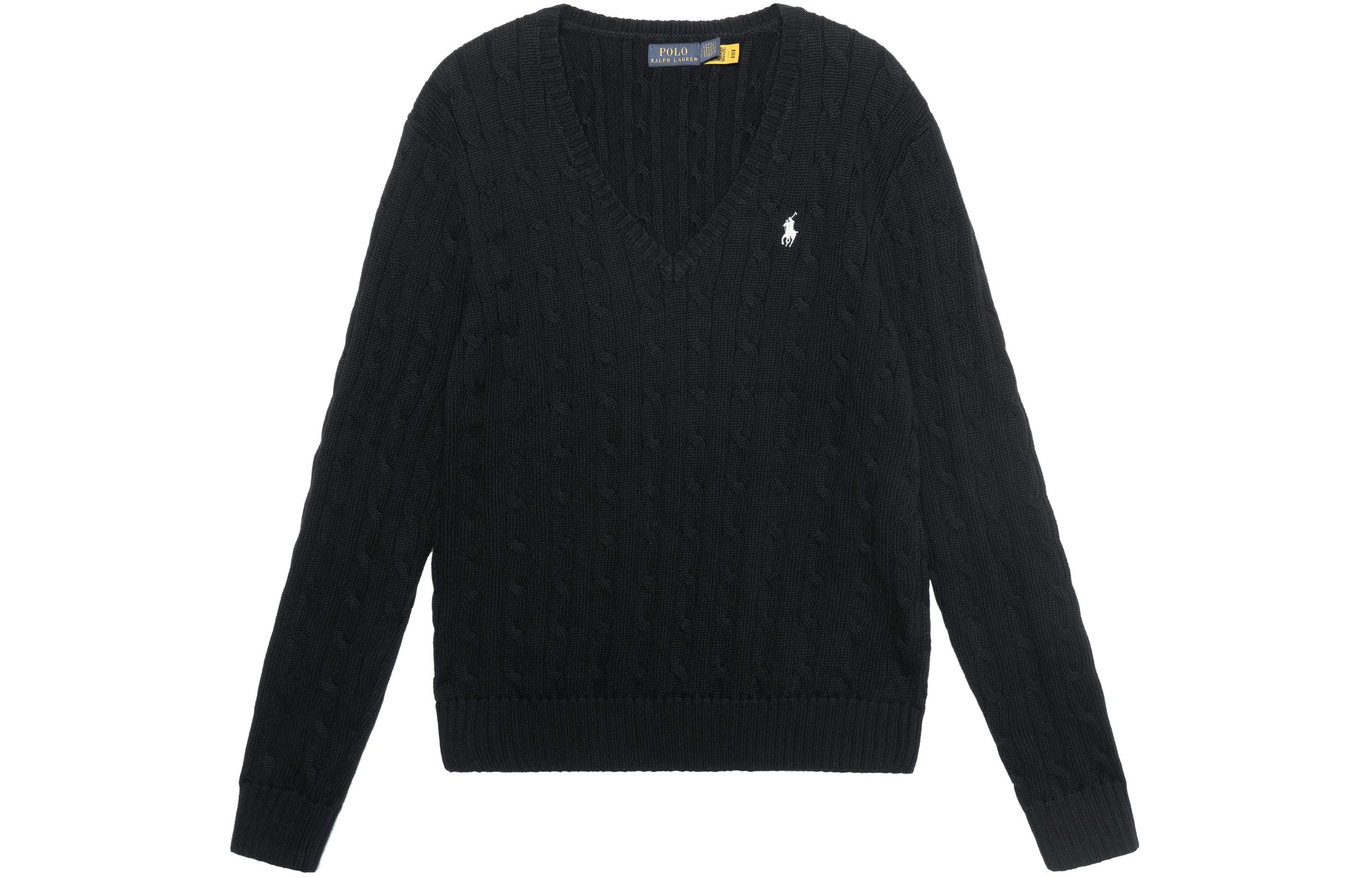 Свитер женский черный Polo Ralph Lauren — фото 2