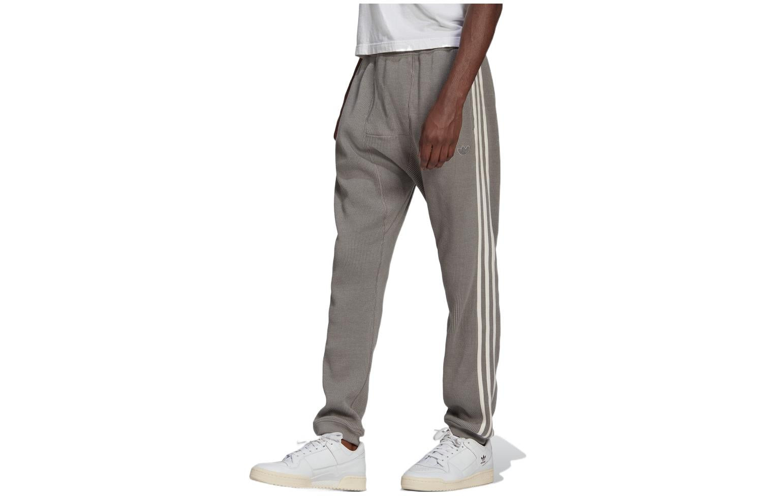 Повседневные брюки Men's adidas originals Sports Stripe Logo Casual Long Pants/Trousers Gray HD4810 — фото 2