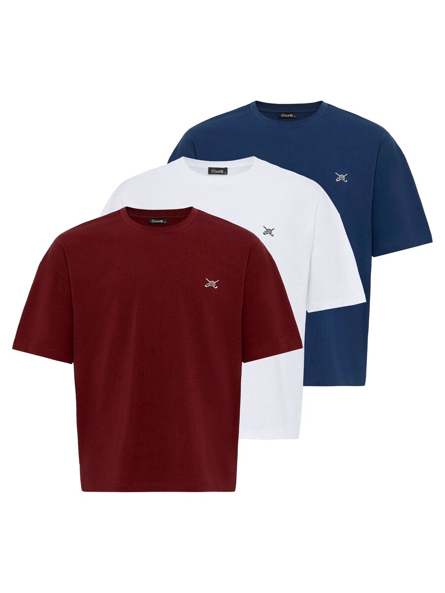

Рубашка Cool Hill Pablo, цвет Dark blue/Bordeaux/White