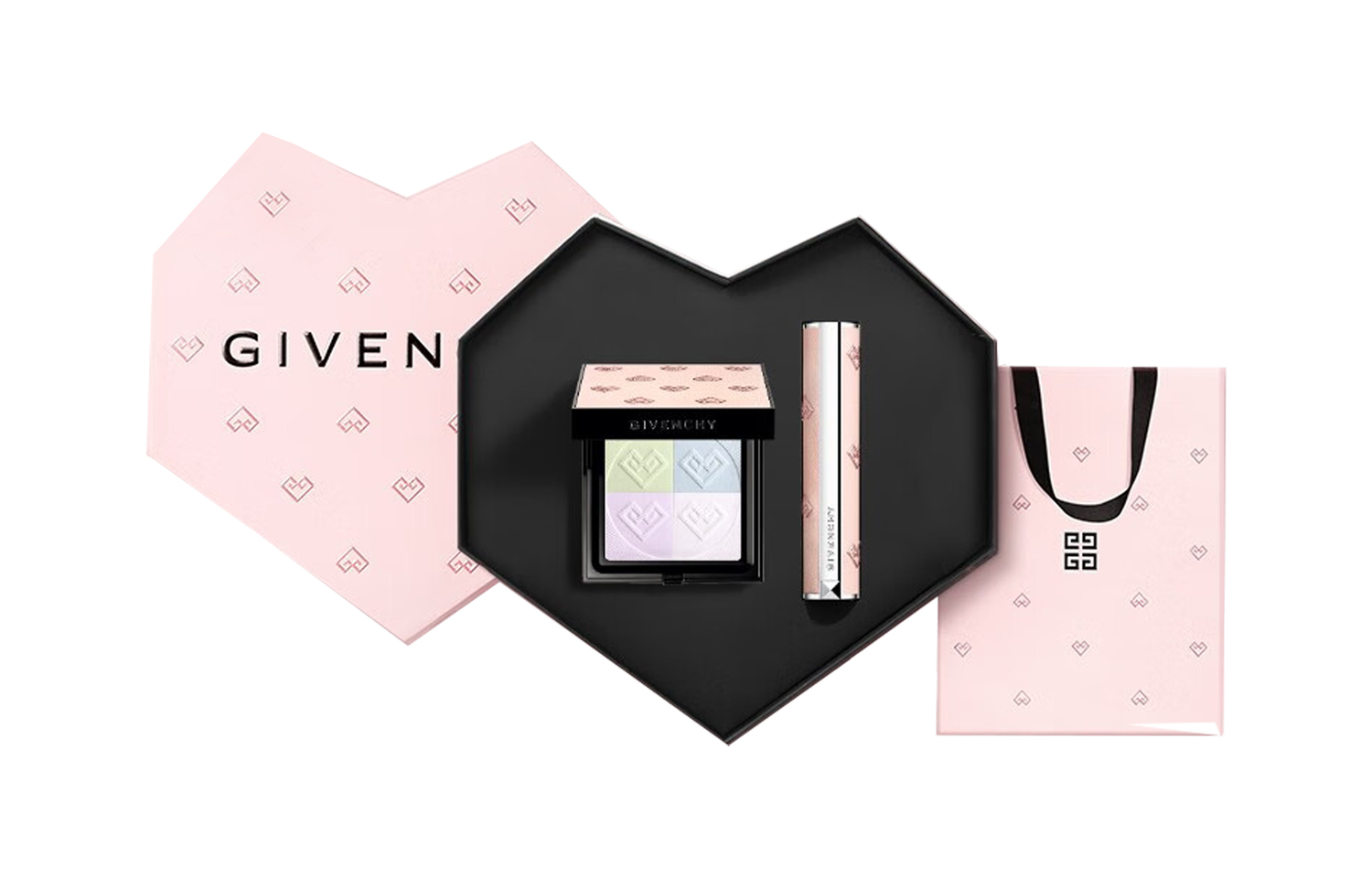 Набор макияжа limited edition qixi festival full heart star box, легко растушевывается, натуральный прозрачный, 7,5 г + 2,8 г Givenchy — фото 3