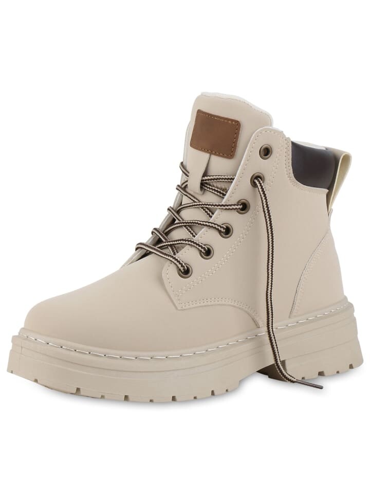 Ботильоны VAN HILL Worker Boots Emily, бежевый