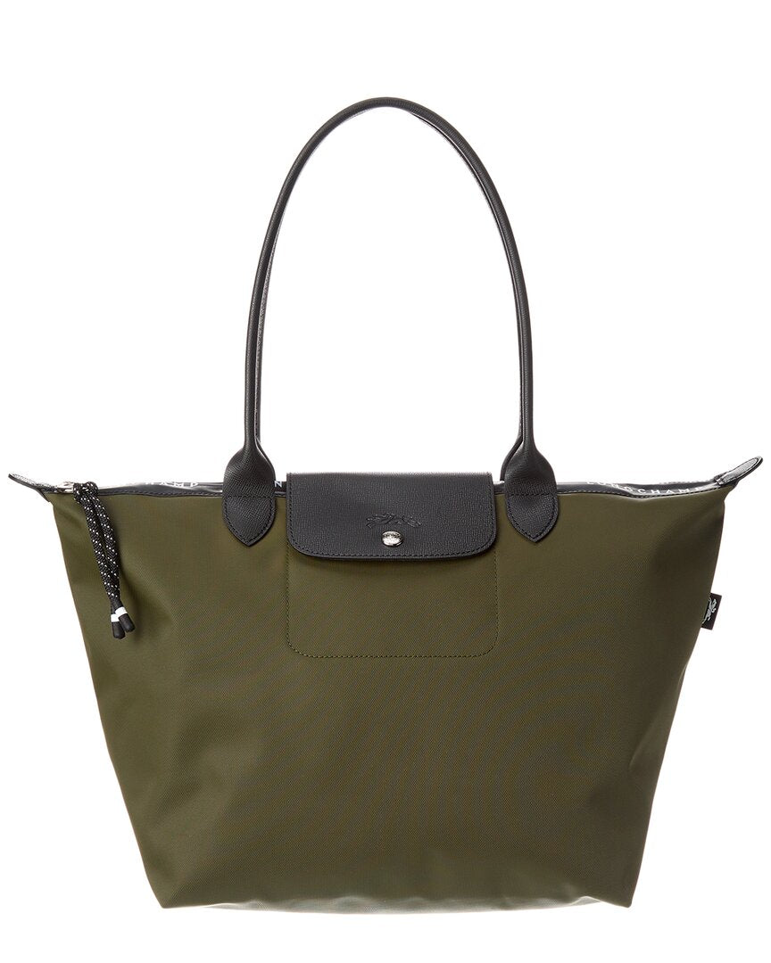 

Большая сумка Longchamp Le Pliage Energy из кожи и холста, зеленый