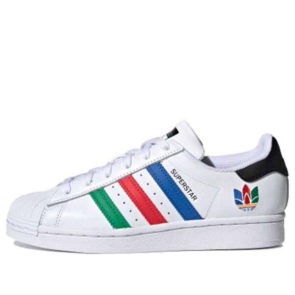 

Кроссовки суперзвезда j Adidas, белый