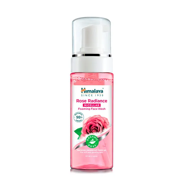 

Мицеллярная очищающая пенка Rose Radiance Micellar Foaming Face Wash Himalaya, 150 ml