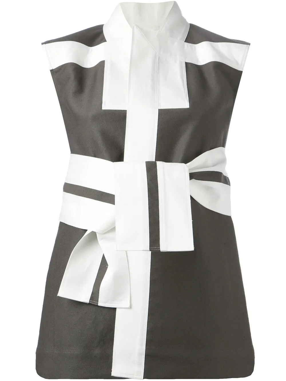 

Платье с контрастной отделкой Rick Owens, серый