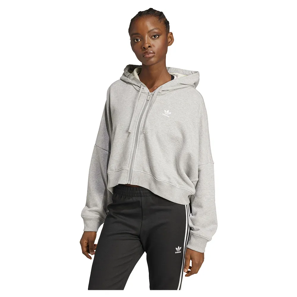 

Толстовка adidas Originals Essentials Short French Terry full zip, серый