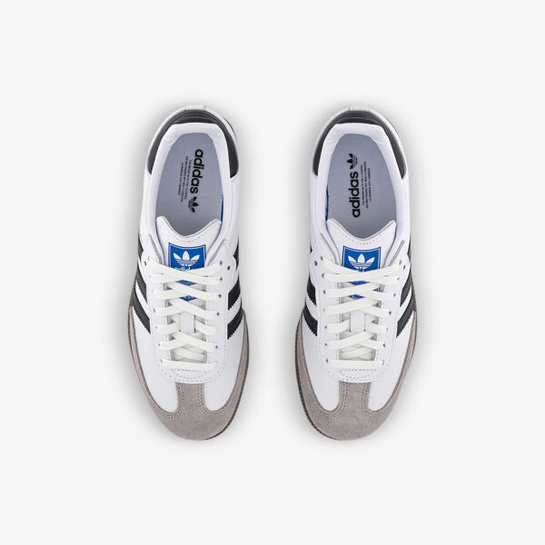 Кожаные низкие кеды Samba OG с логотипом Adidas, черный — фото 2
