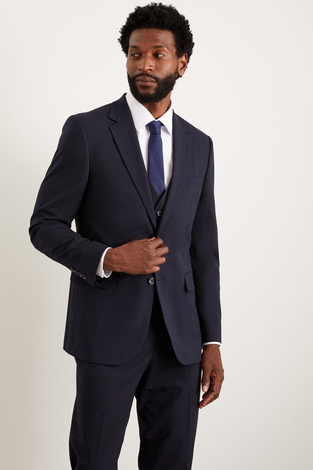 

Темно-синяя костюмная куртка Tailor Fit Essential Burton, темно-синий