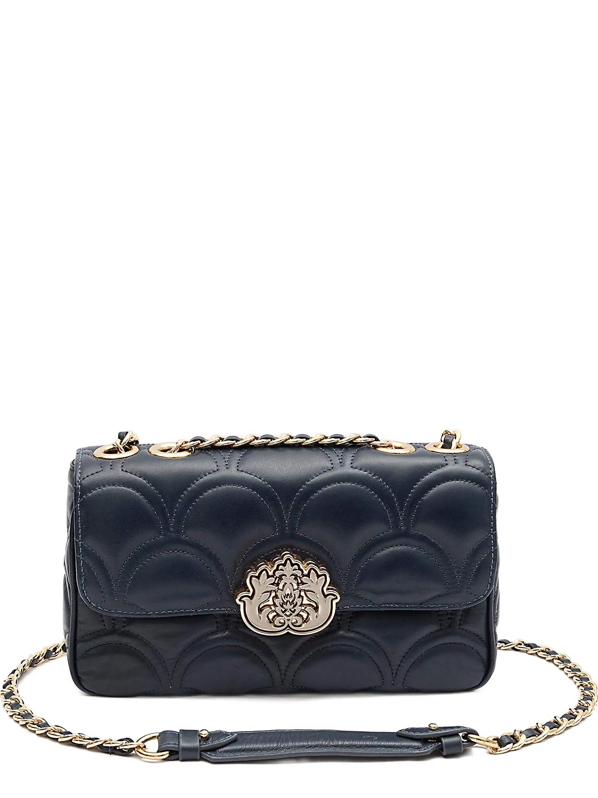 

Стеганая сумка на плечо Sirena с цепочкой Isla, синий