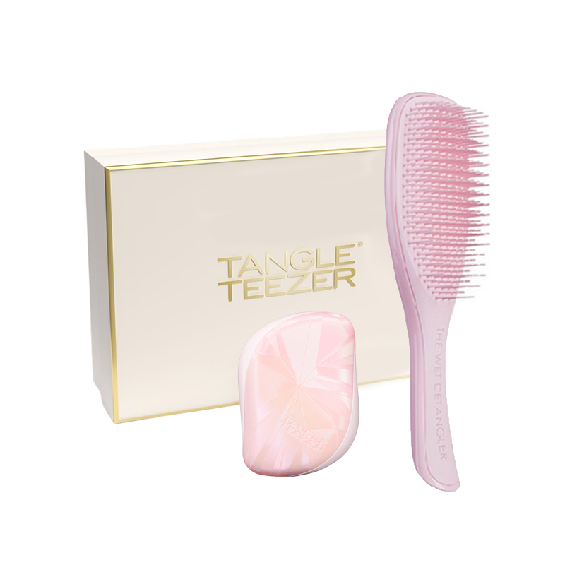 

Портальная и компактная расческа для придания объема Tangle Teezer, розовый